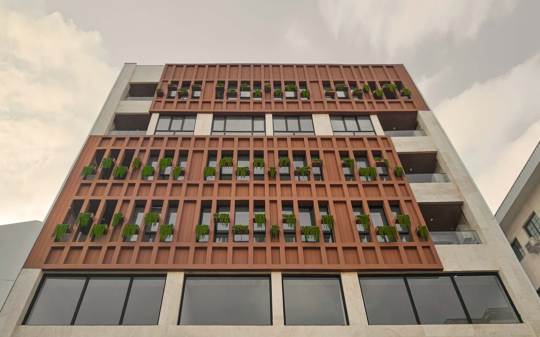 facade design of Guilan Nezam T.A.M, Rasht, Guilan, Iran