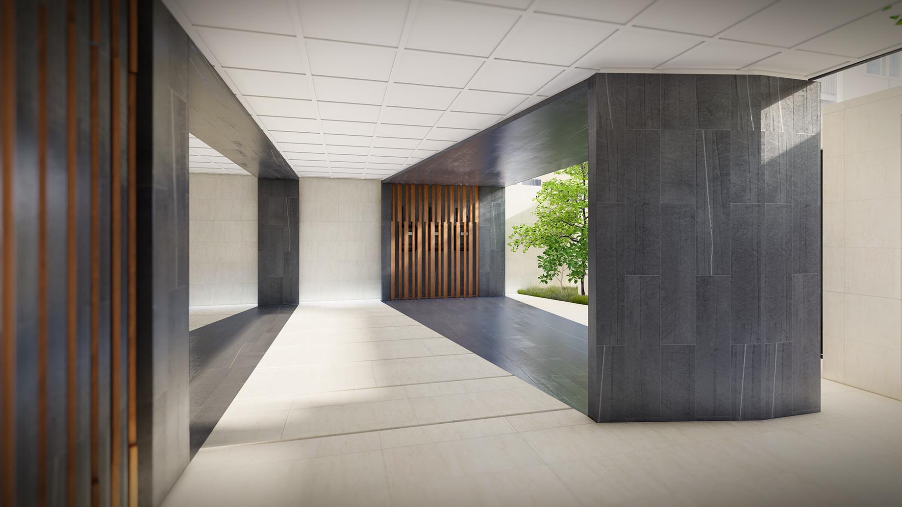 a render of the entrance , designed for an apartment in 130st.