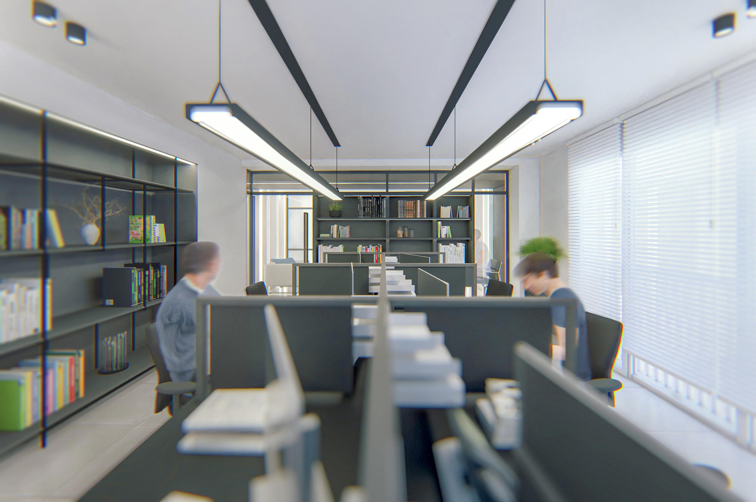 Open office area , Planca Palace office interior design project