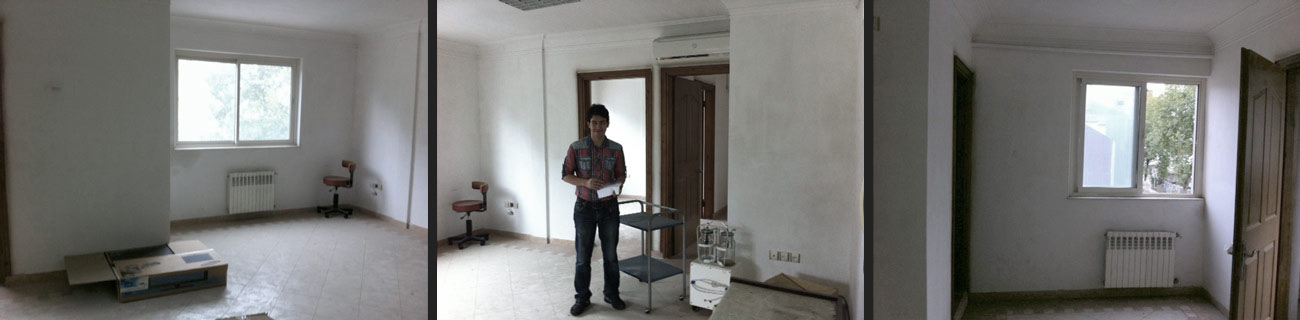 before appling interior design