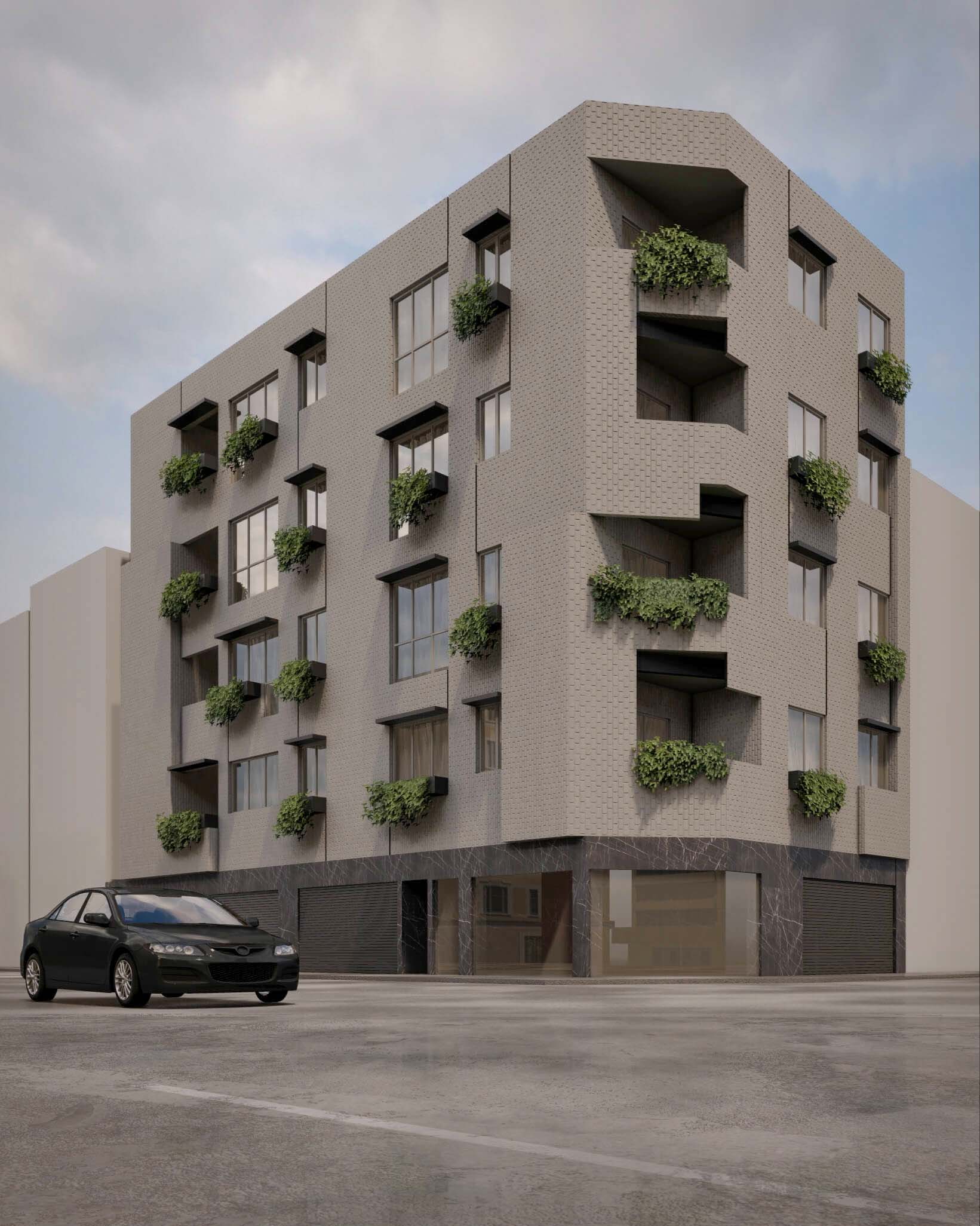 front view, an apartment in Gholipoor st.