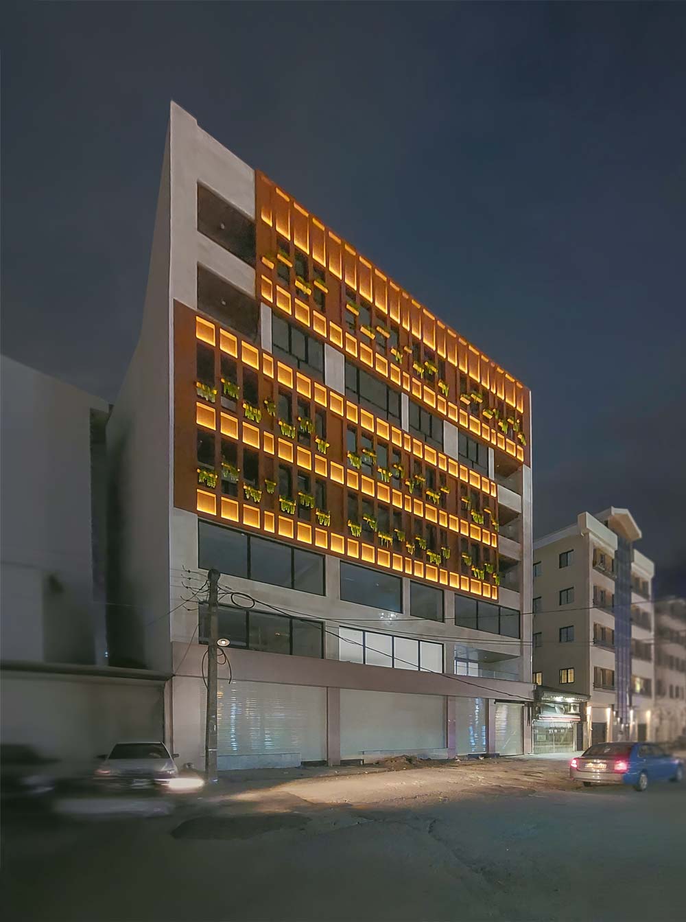 main picture, Facade design of Guilan Nezam T.A.M