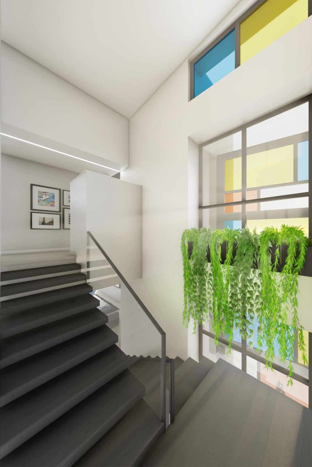 first floor stairs, A house surrounded by neighbors, Babol, Mazandaran