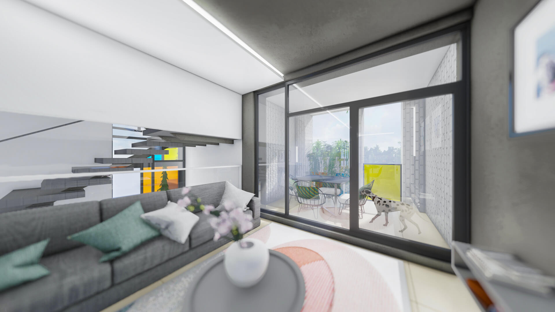 balcony near tv room, A house surrounded by neighbors, Babol, Mazandaran