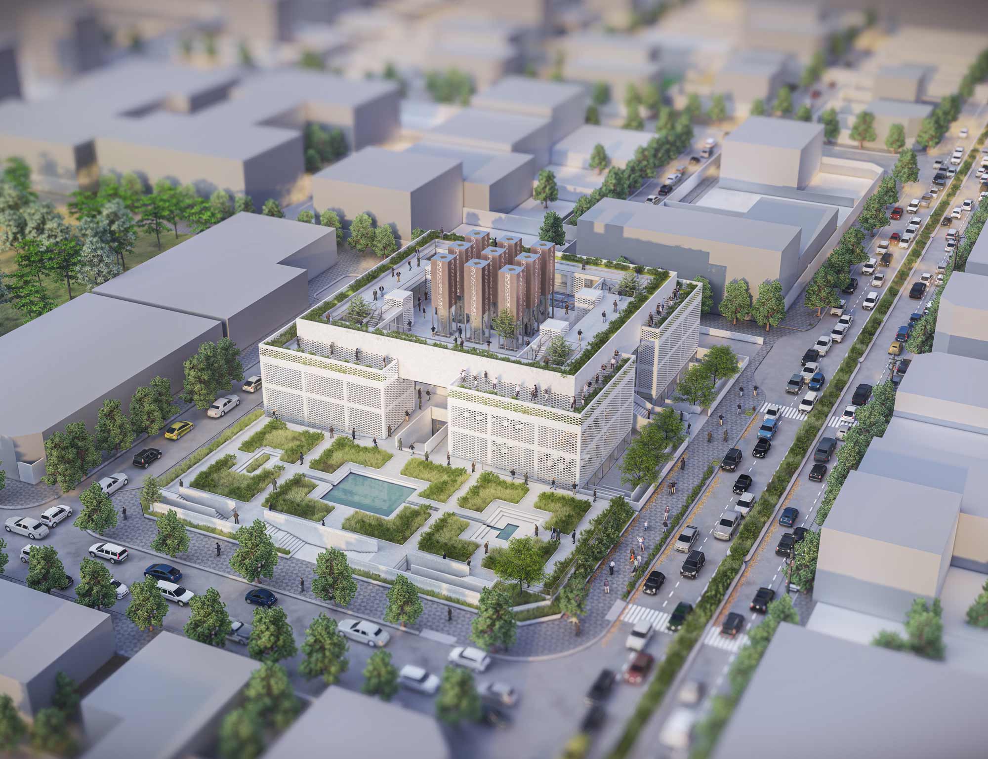 render - Ferdosi cultural center