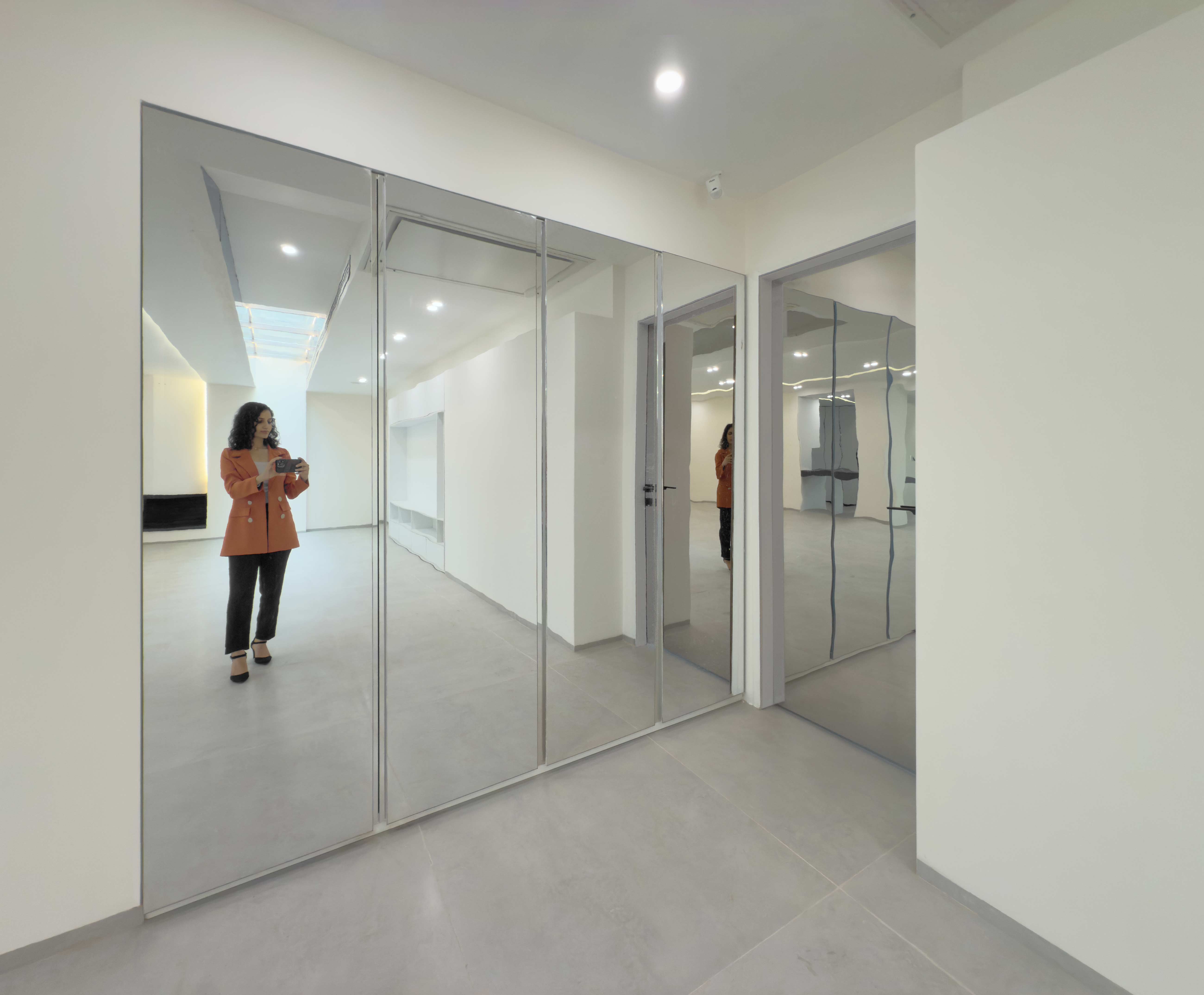 the Entryway closet and the mirror, Penthouse, Penthouse at the Jameh-Chin (Pleated Veil) Apartment