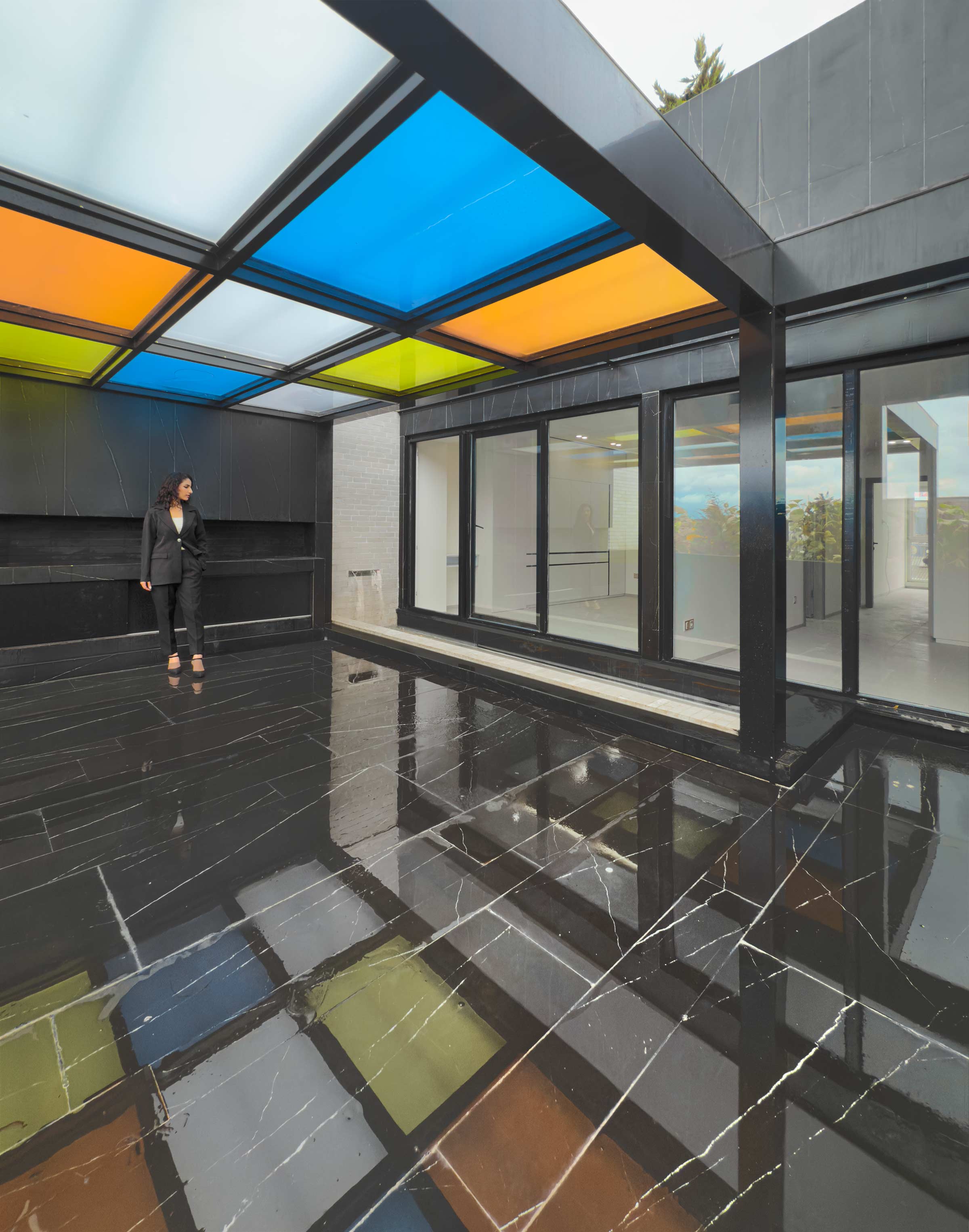 gazebo, terrace, Penthouse, Penthouse at the Jameh-Chin (Pleated Veil) Apartment