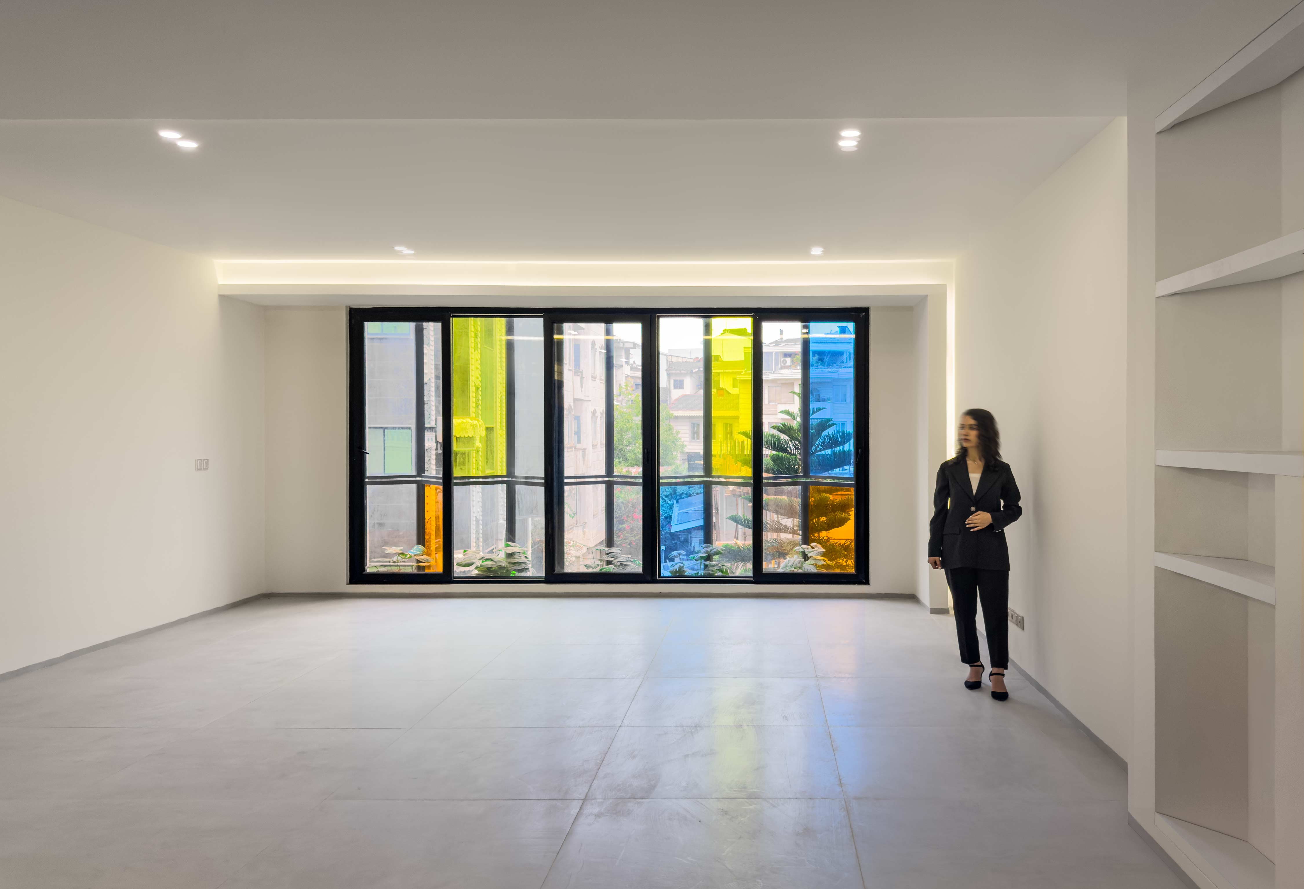the Entryway closet, the 1st through 4th floors, the Jameh-Chin (Pleated Veil) Apartment,100 St, Rasht, Iran