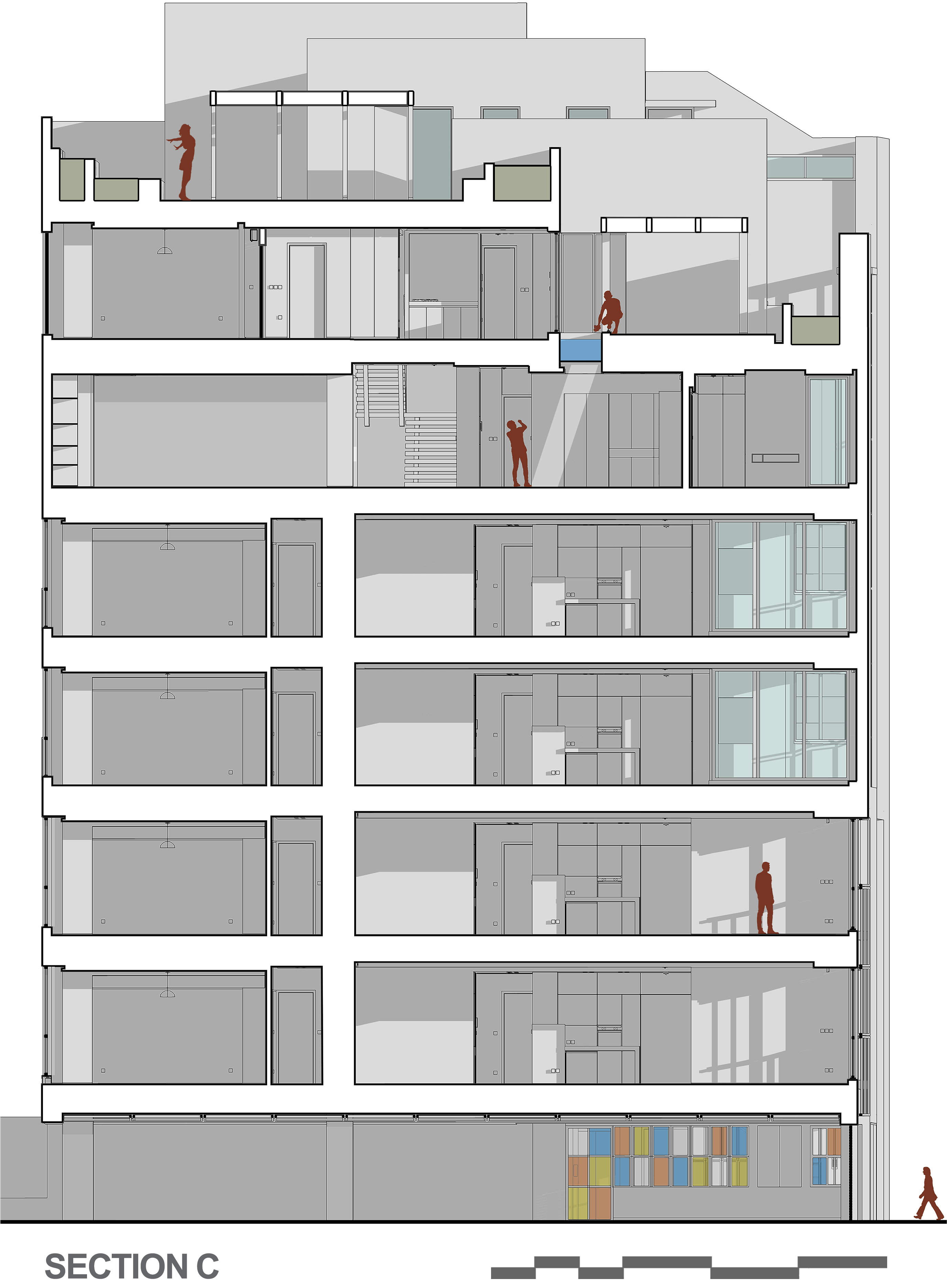 section C, the Jameh-Chin (Pleated Veil) Apartment,100 St, Rasht, Iran