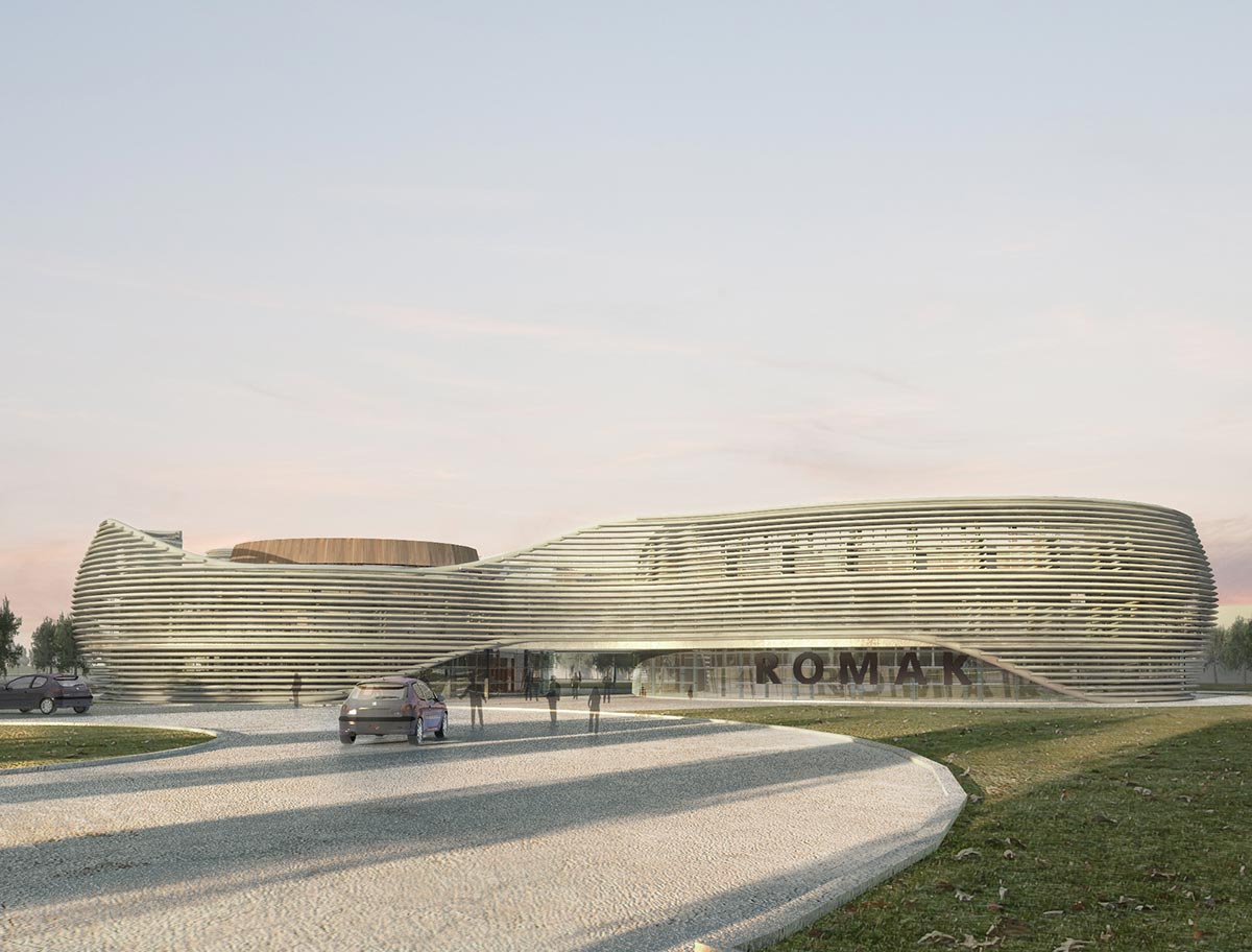 main facade, day render