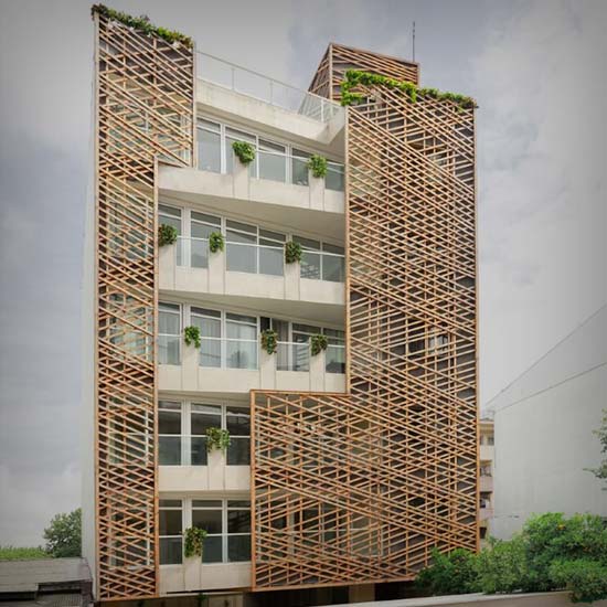 an apartment based on vernacular architecture