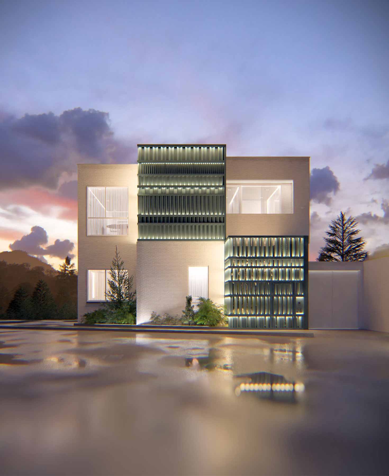 , project: two cubes, One villa