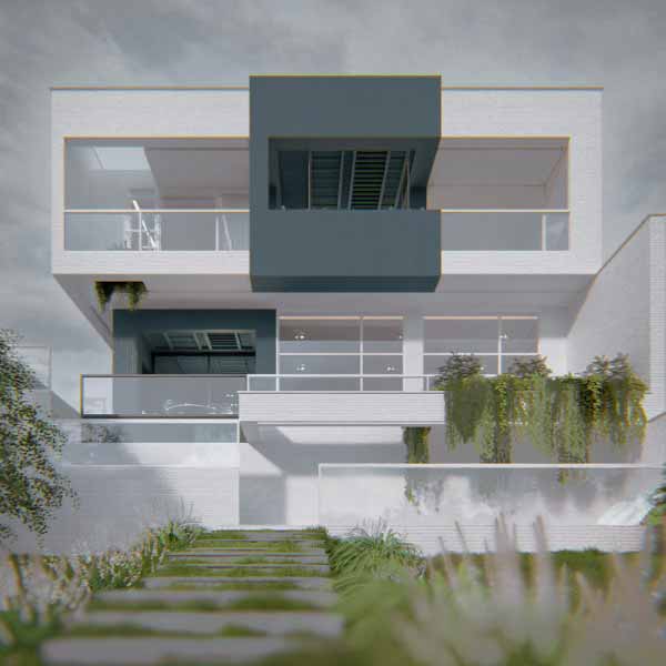 two cubes, One villa