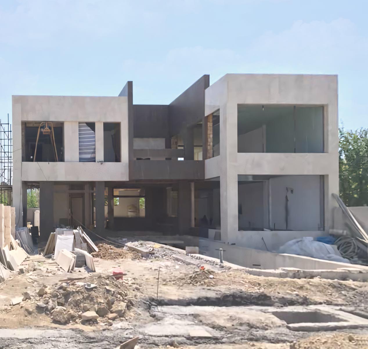 construction, picture 5, a villa around a gazebo