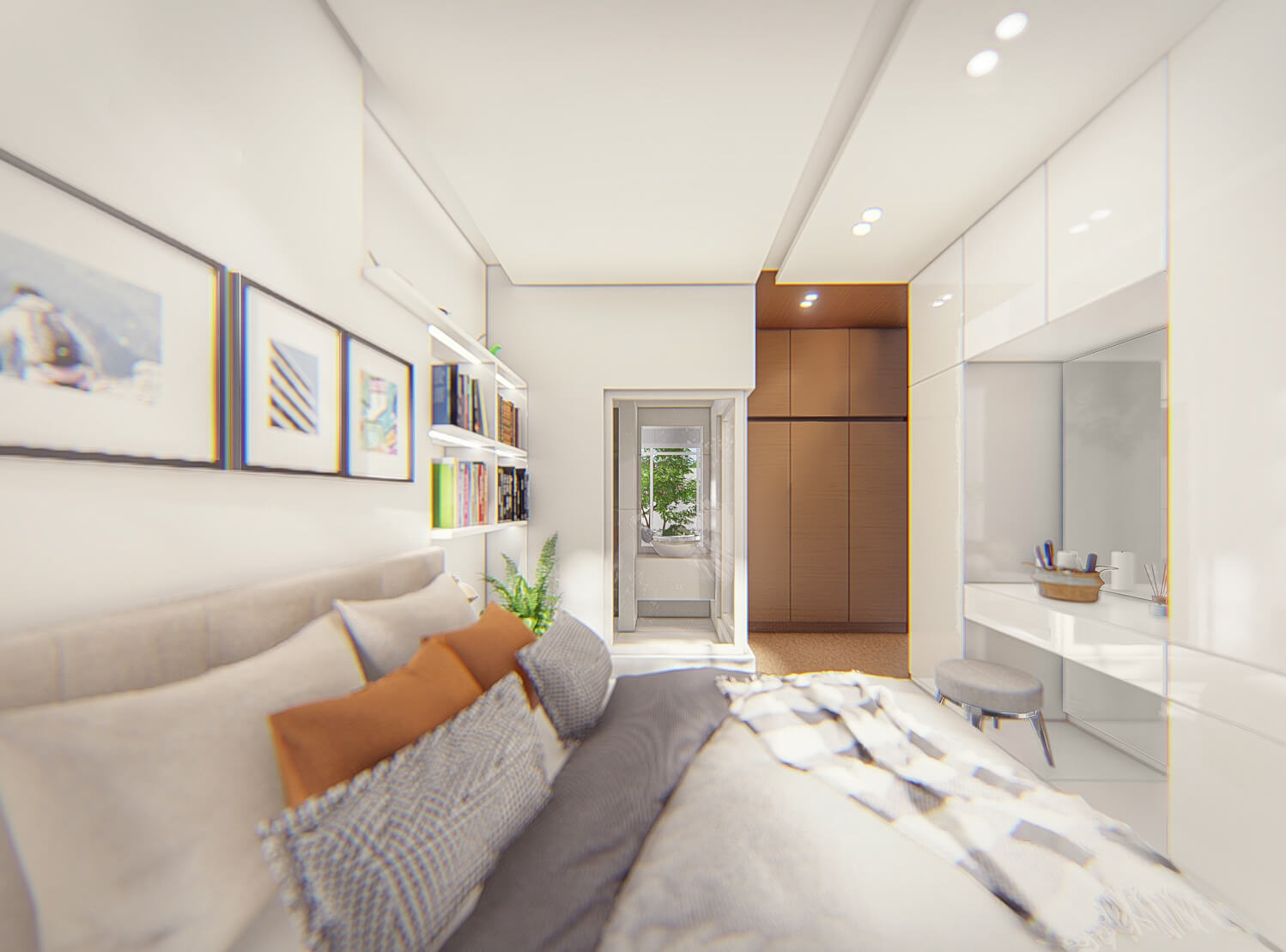 bed room 2 , a villa between two trees