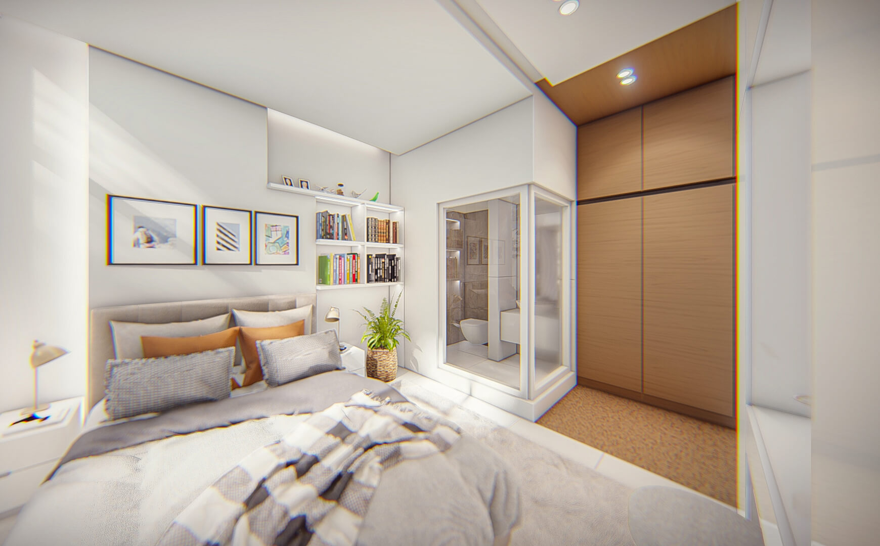 bed room 2 , another view , a villa between two trees