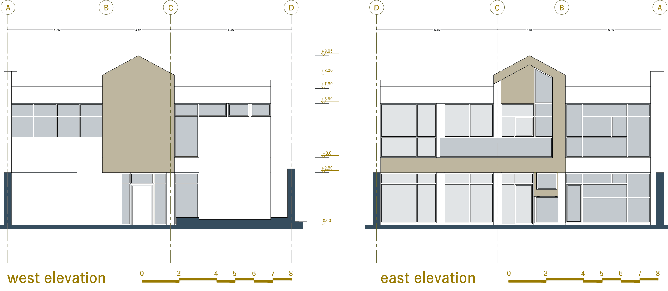 elevations, villa in Joukoulbandan