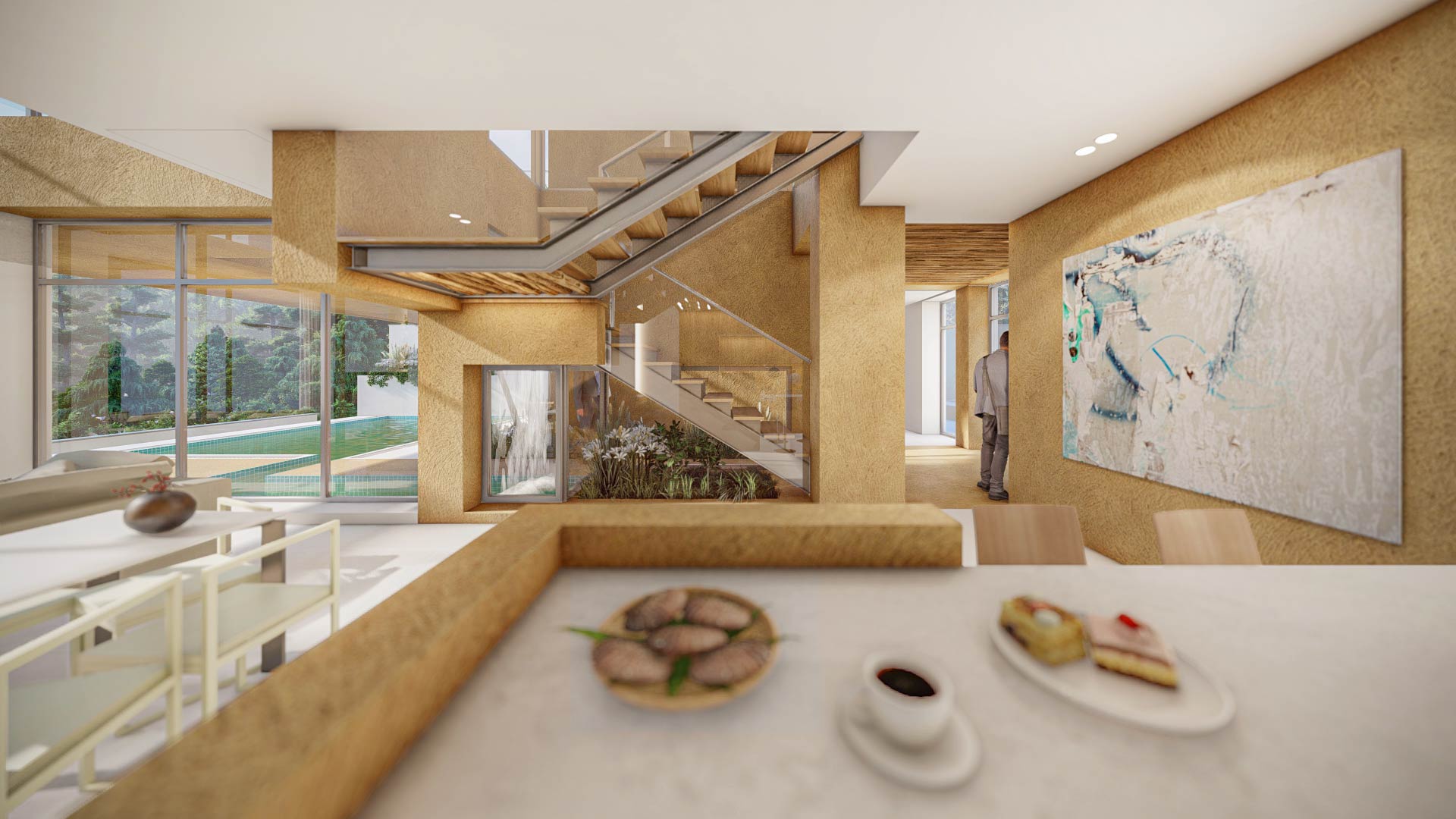 kitchen, villa in Joukoulbandan