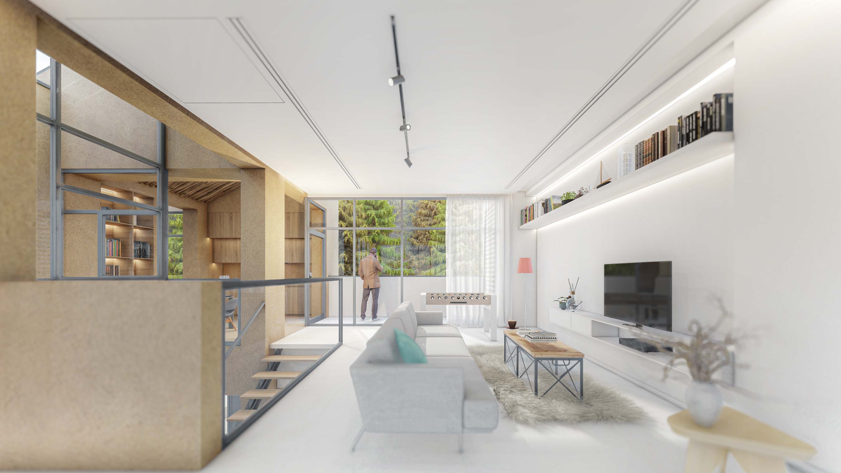 first floor living room, villa in Joukoulbandan