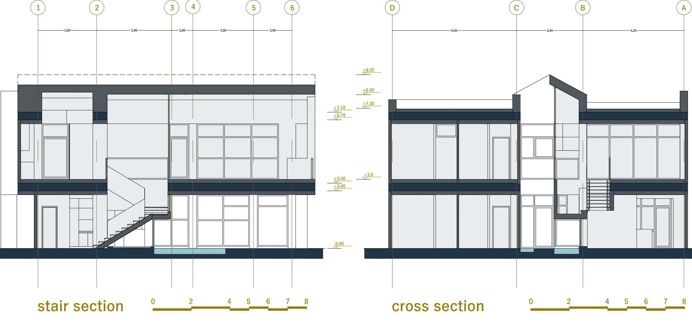 sections, villa in Joukoulbandan