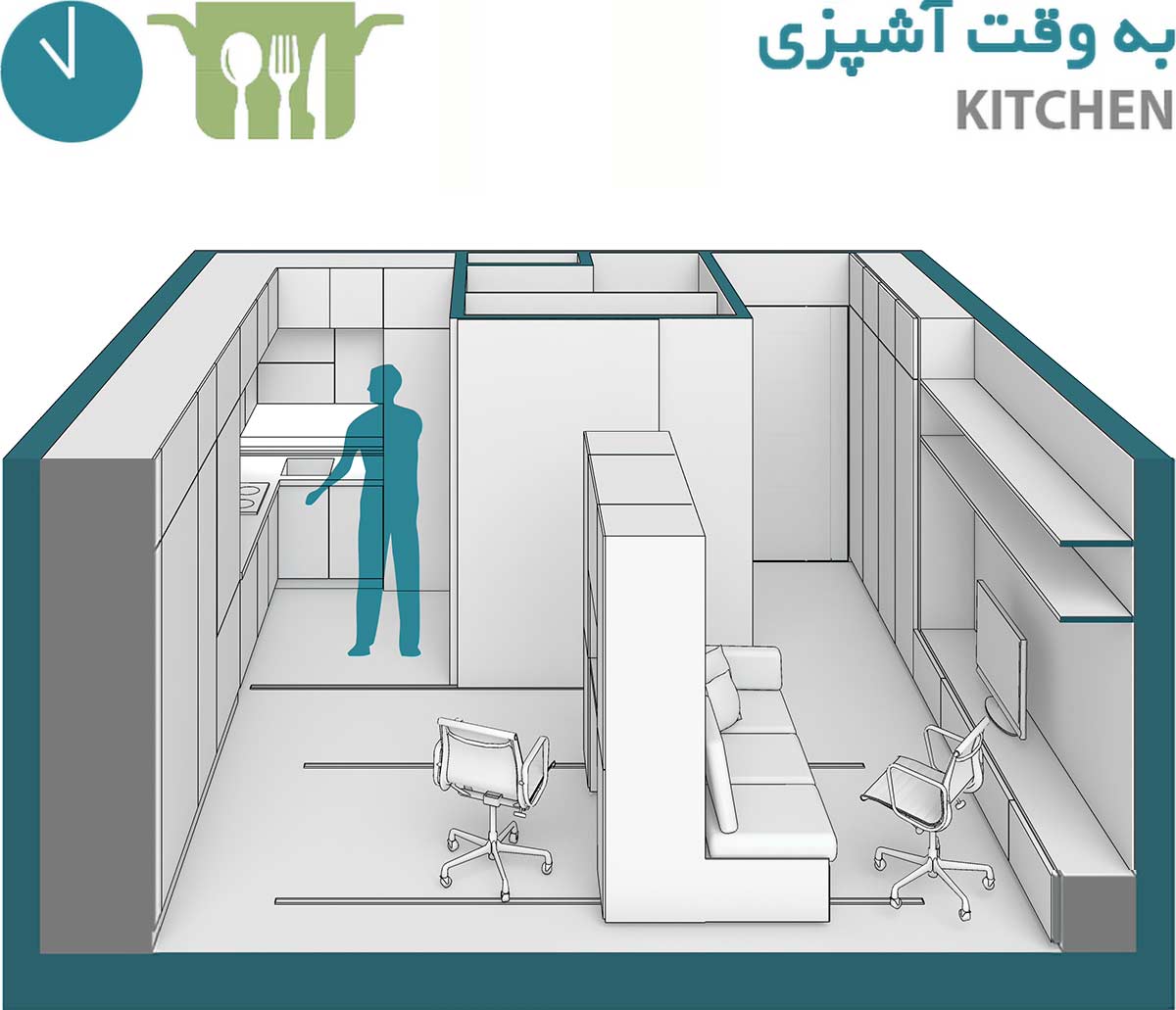 living area - state 1