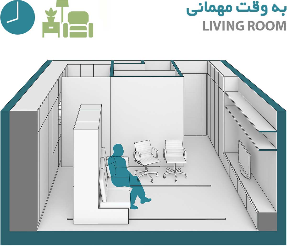 living area - state 4