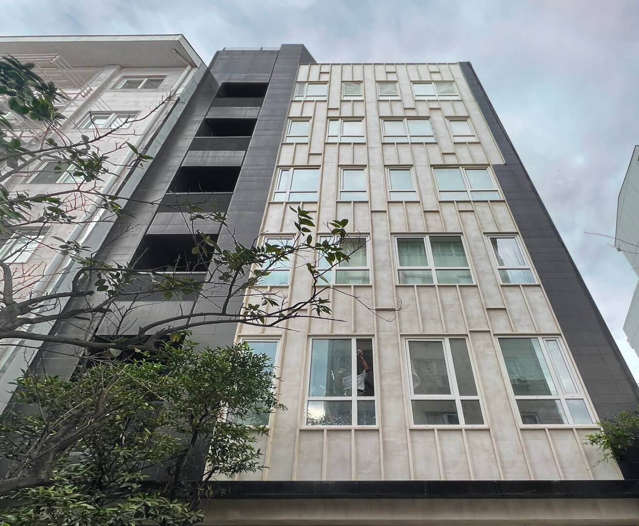 back facade details, 93 st. residentail aratment, golsar, rasht, iran