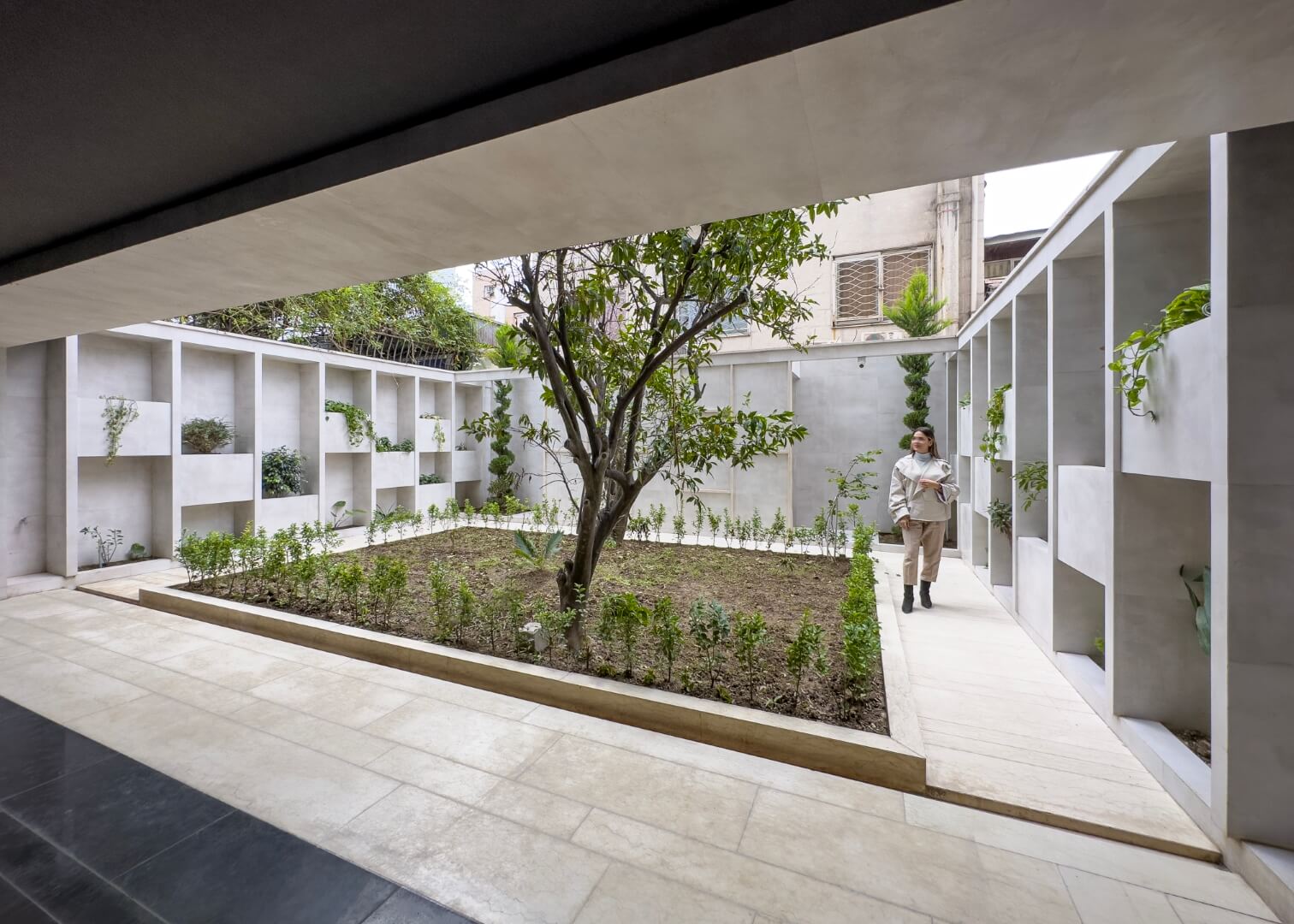 yard complete, day, 93 st. residentail aratment, golsar, rasht, iran