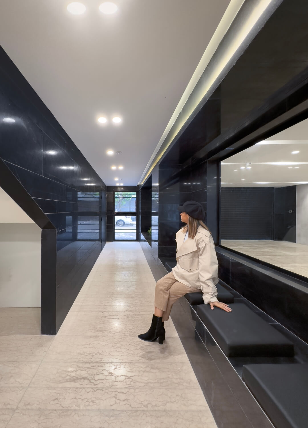 lobby, entrance door, 93 st. residentail aratment, golsar, rasht, iran 