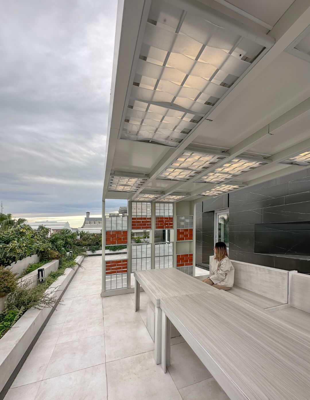 roof garden seating light, 93 st. residentail aratment, golsar, rasht, iran 