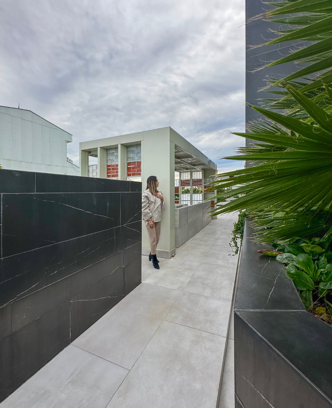 roof garden in day, 93 st. residentail aratment, golsar, rasht, iran 