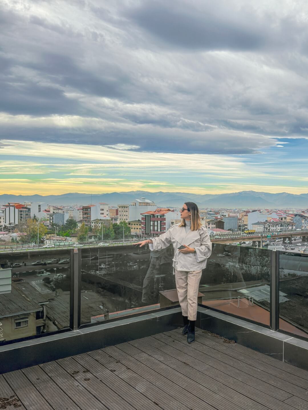 roof top, view to street, 93 st. residentail aratment, golsar, rasht, iran 