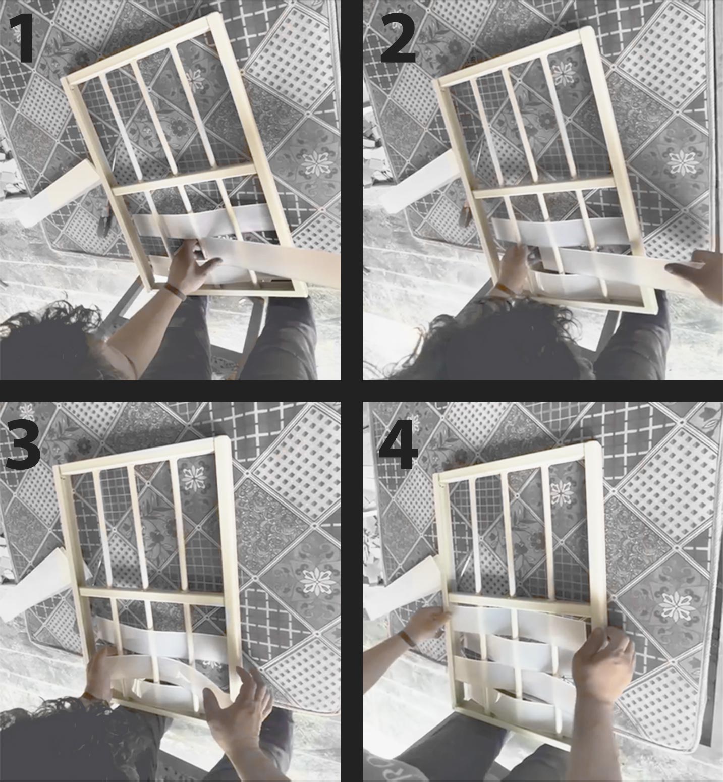 construction of the woven curtain