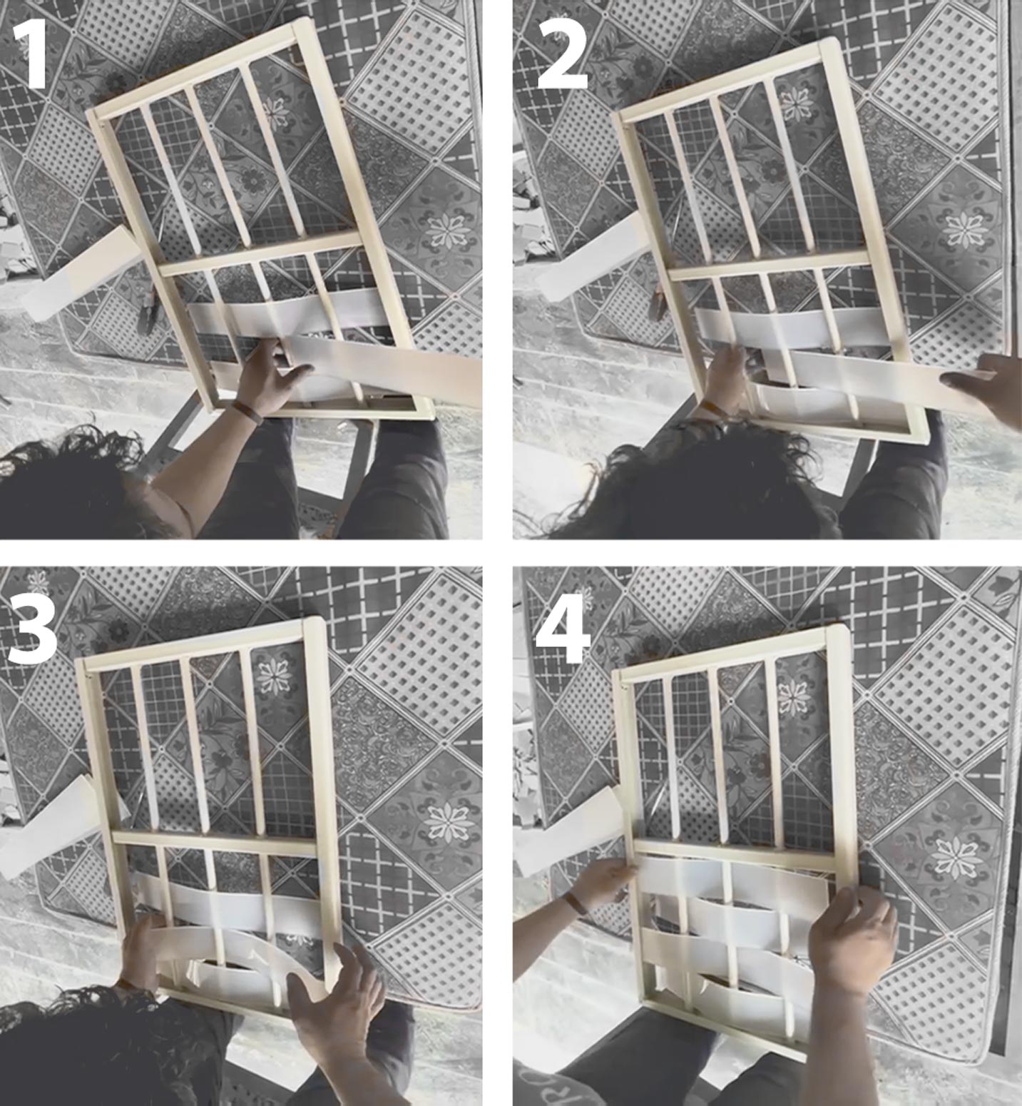 construction of the woven curtain